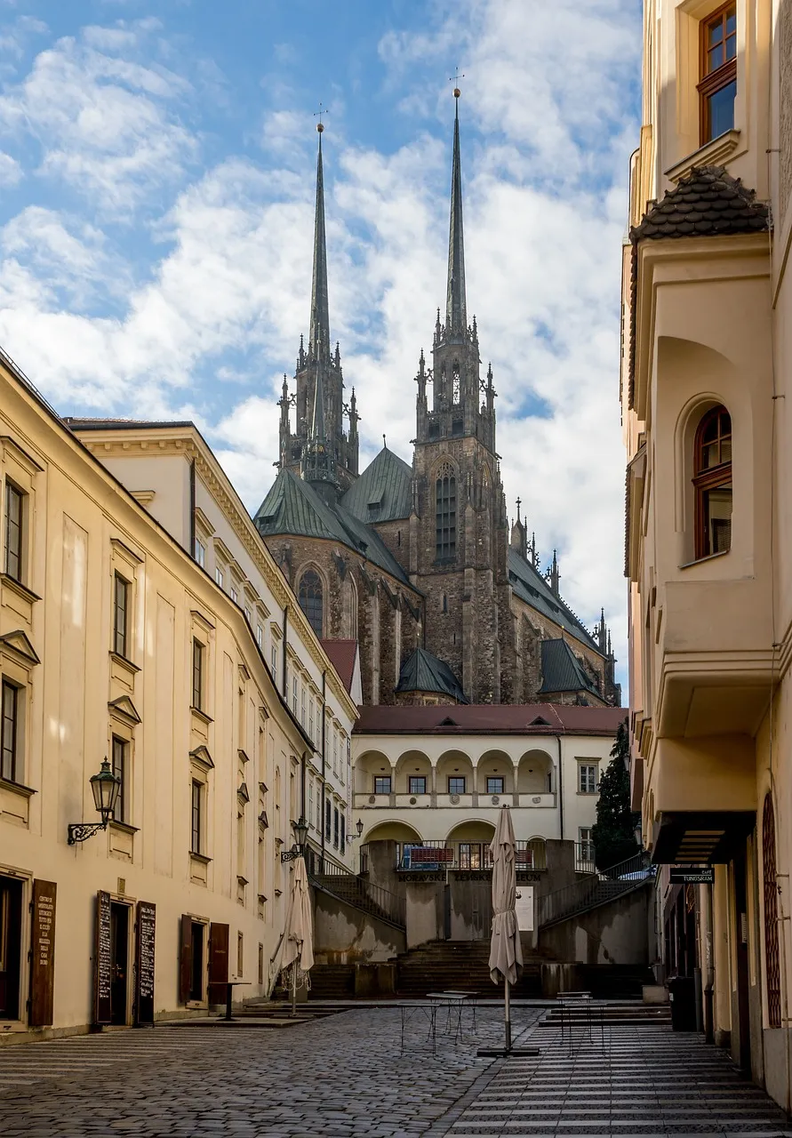 Stadt Brünn mit Kathedrale